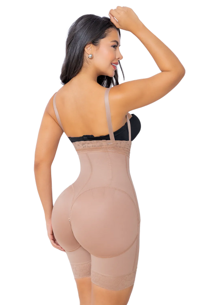 High Waisted Butt Enhancer With Side Zipper | Jackie London 2835