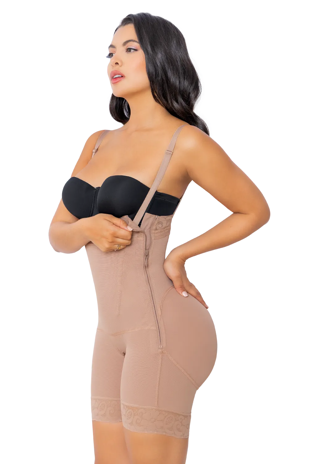 High Waisted Butt Enhancer With Side Zipper | Jackie London 2835