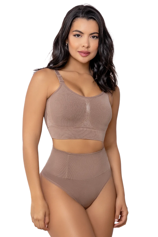 High Waisted Seamless Thong | Jackie London 416