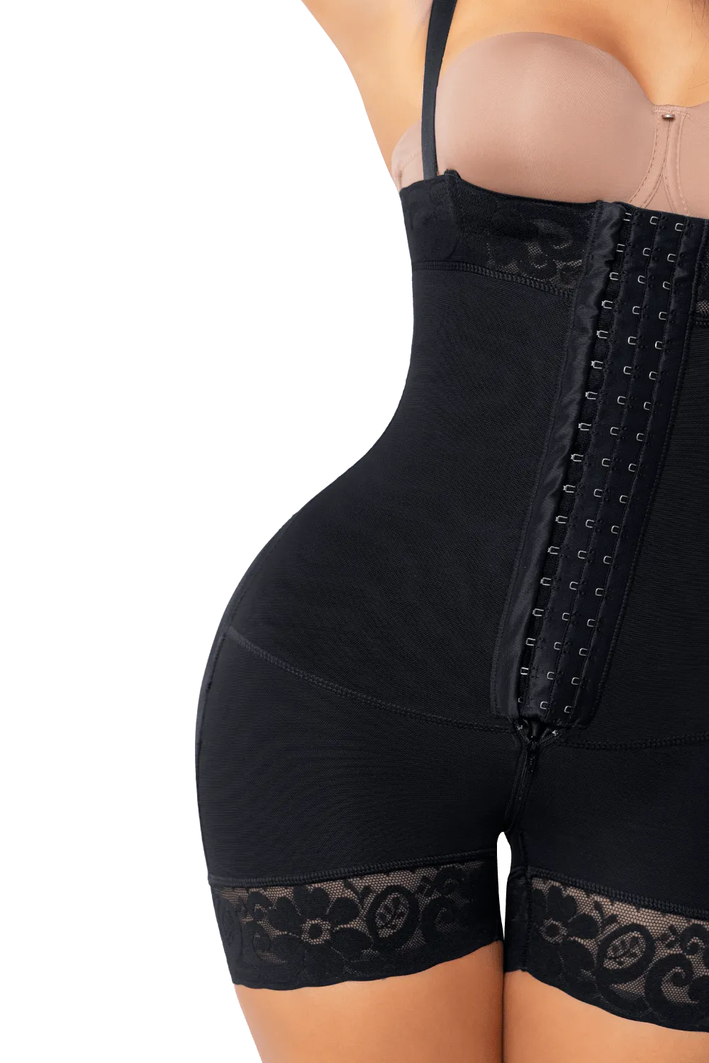 High Waisted Tummy Control Butt Lifter With Hooks | Jackie London 1535