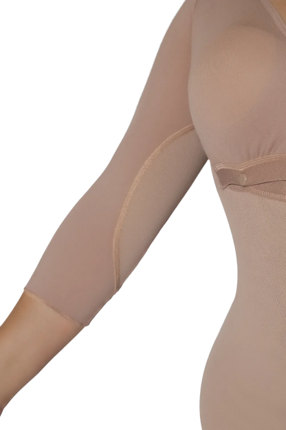 Long Body Shaper With Brassier And Sleeves | Jackie London 3060