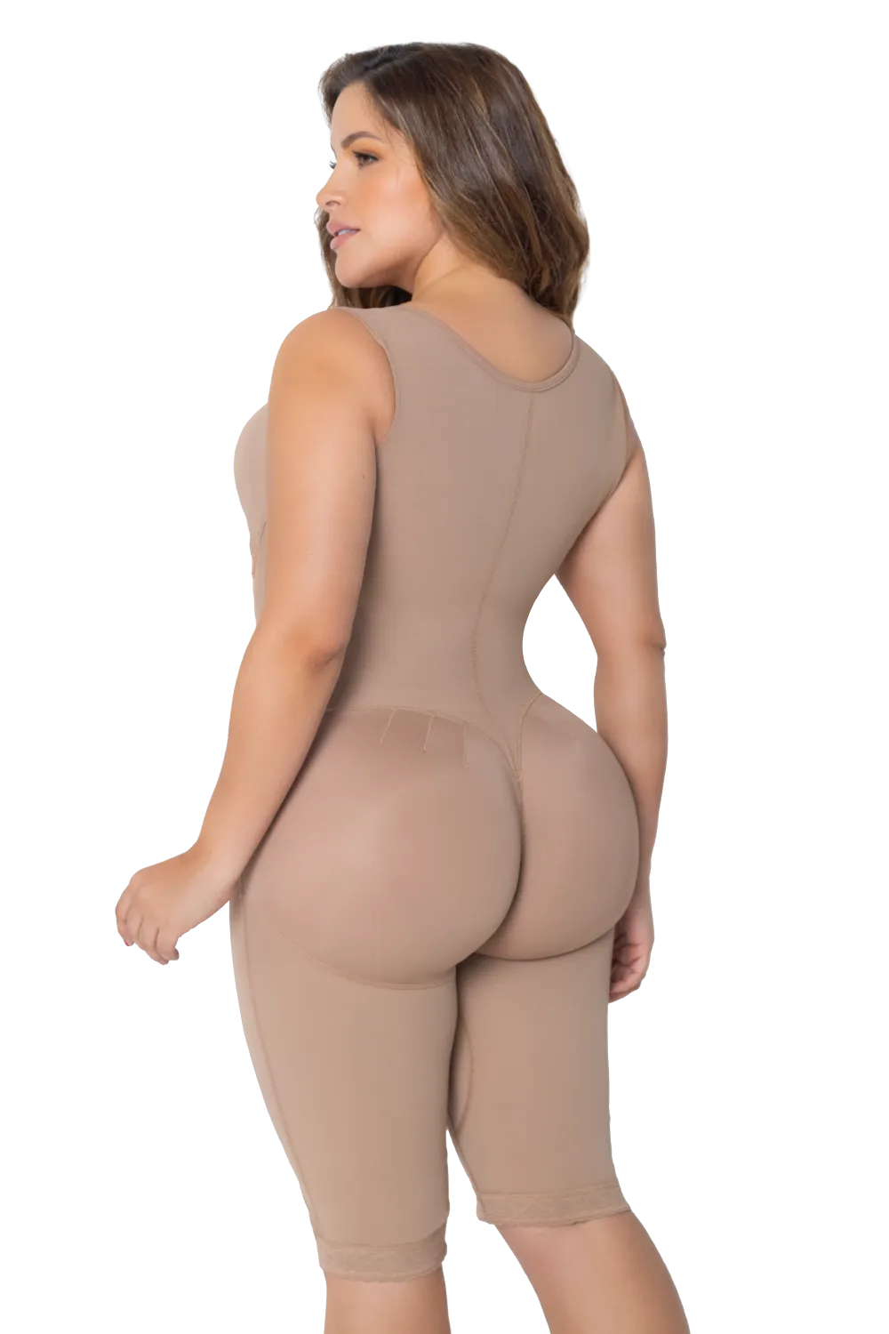 Long Body Shaper With Brassier And Wide Straps | Jackie London 3050