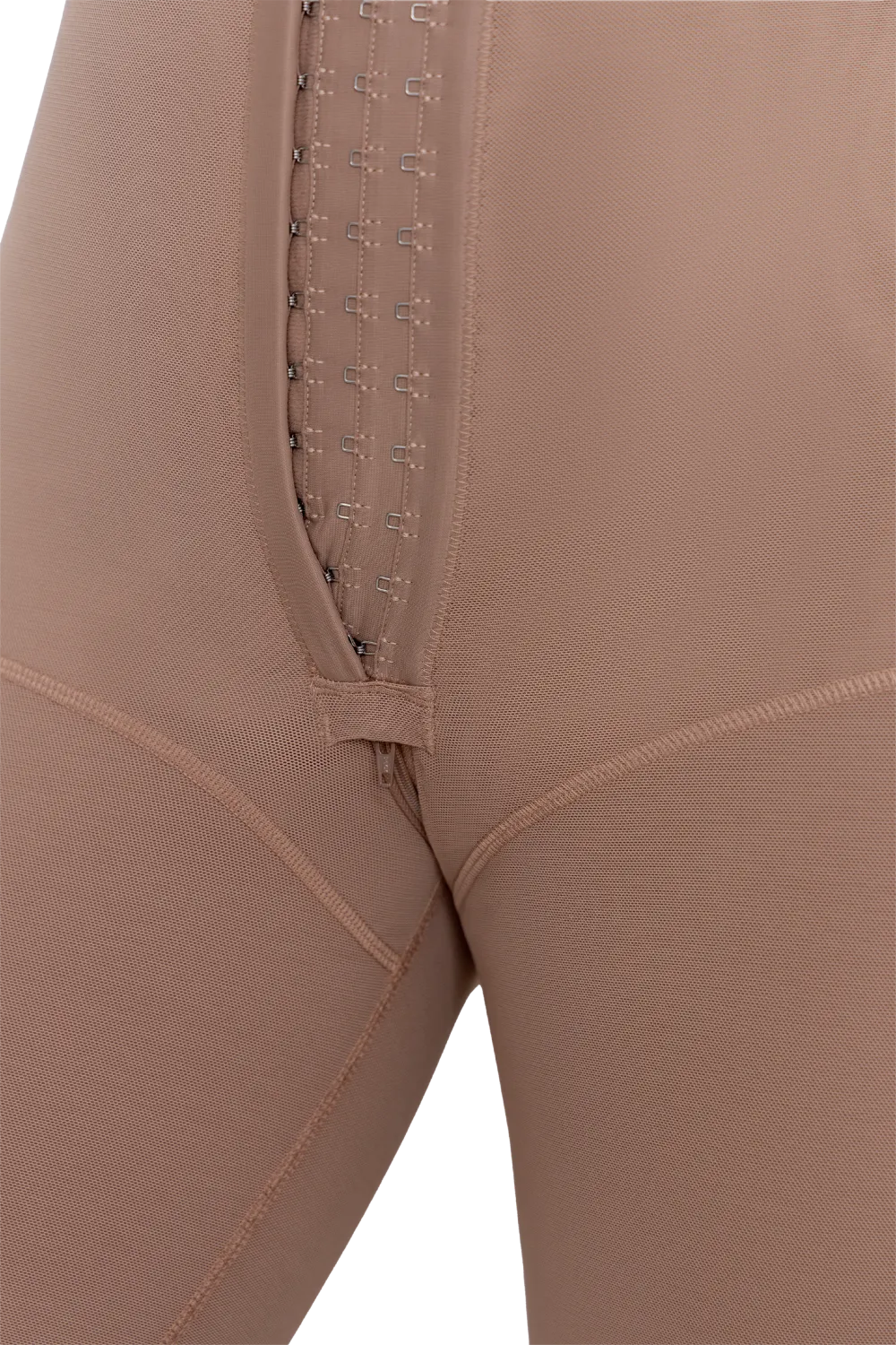Long Body Shaper With Wide Straps And Perineal Zipper | Jackie London 3021