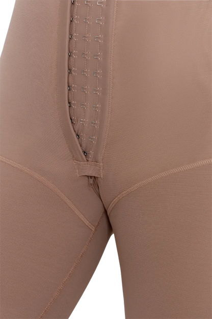 Long Body Shaper With Wide Straps And Perineal Zipper | Jackie London 3021