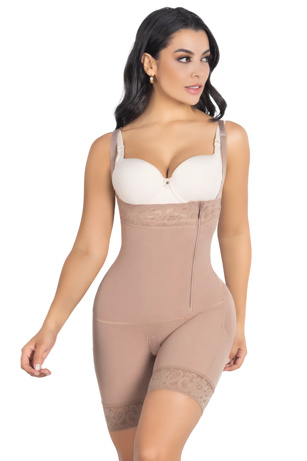 Shorts Body Shaper Strapless With Lateral Zipper | Jackie London 2035