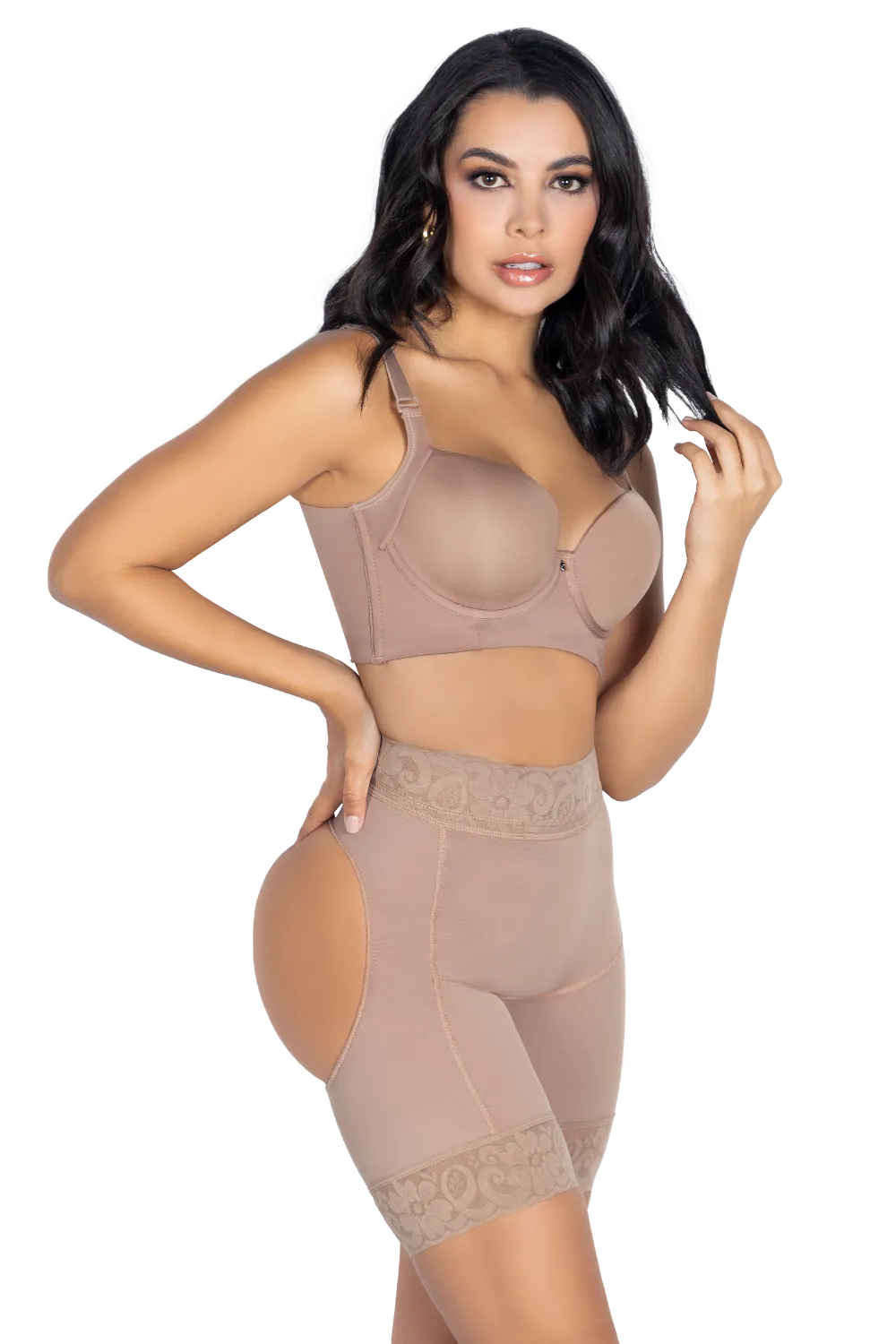Shorts Butt Enhancer Open Holes | Jackie London 4501